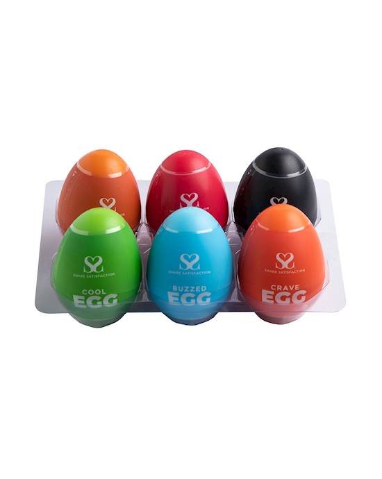 Share Satisfaction Masturbator Egg (6 Pack)