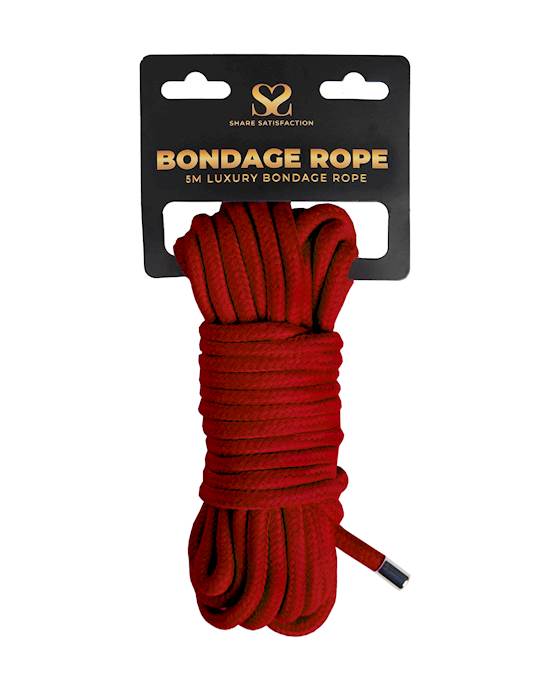 Share Satisfaction Luxury Bondage Rope RED