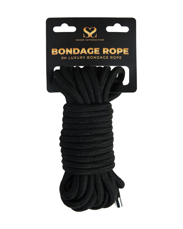 Share Satisfaction Luxury Bondage Rope BLACK