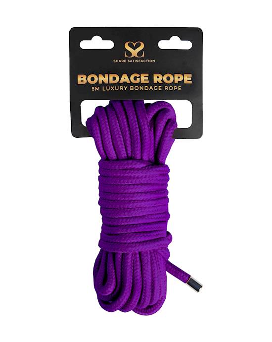 Share Satisfaction Luxury Bondage Rope PURPLE