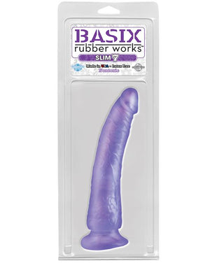 
                  
                    Load image into Gallery viewer, BASIX Slim Suction Cup Dildo - 7 Inch
                  
                
