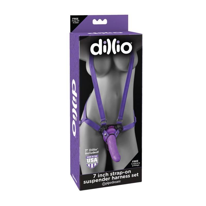 Dillio 7 Inch Strap on Suspender Harness Set - Not Vanilla