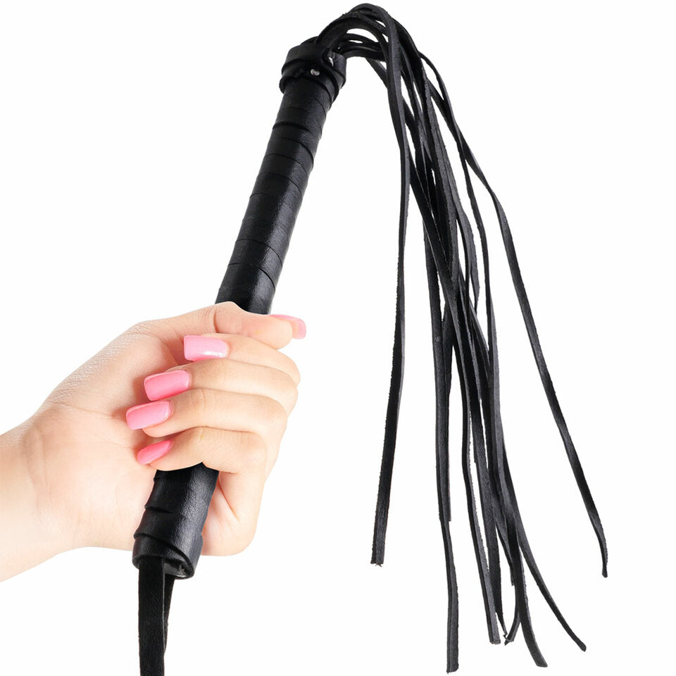 Fetish Fantasy Genuine Leather Cat-O-Nine Tails Whip