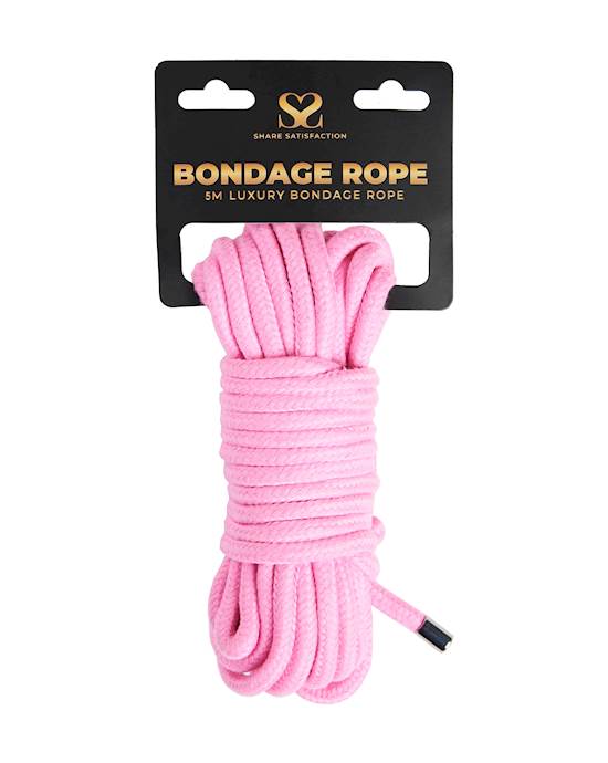 Share Satisfaction Luxury Bondage Rope PINK